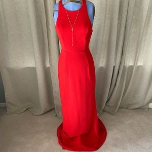 Red Lulus gown